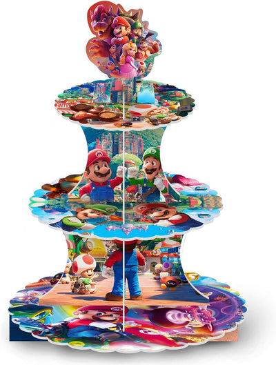 Soporte 3 Niveles para Decoración Cumpleaños Mario