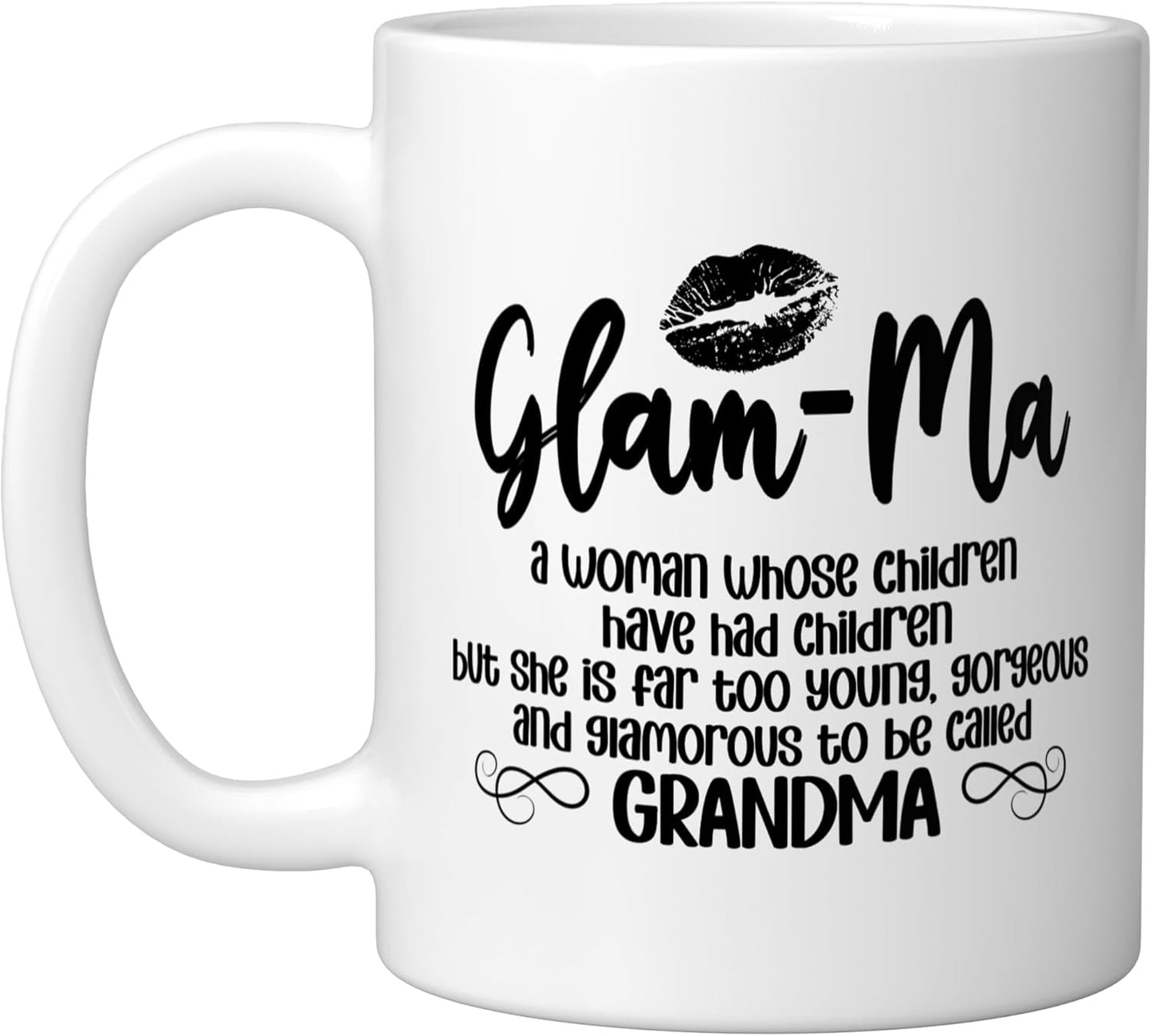 Taza Cerámica para Abuela Glamma Blanca