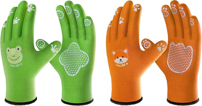 Guantes jardinería niños 2-4 años talla pequeña con agarre