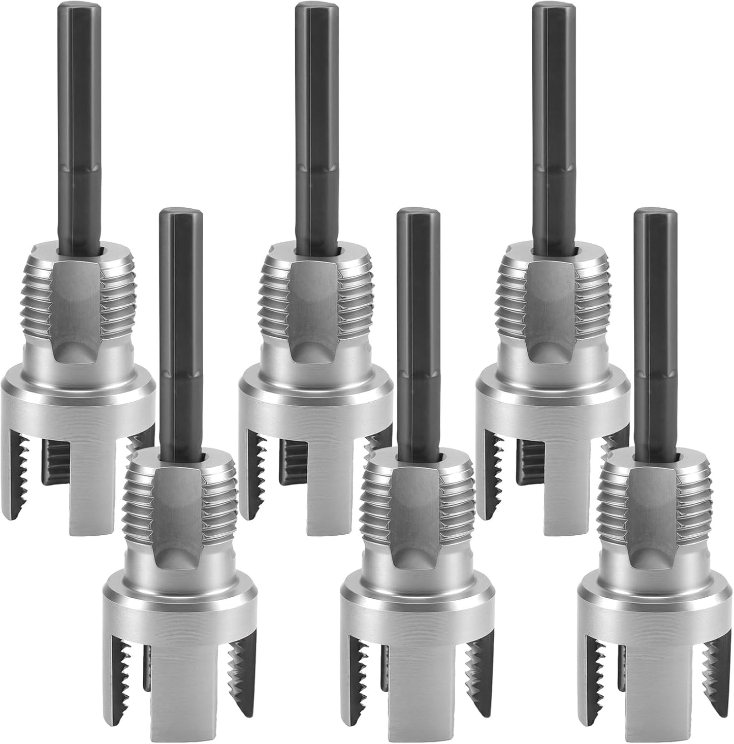 6 Herramientas Roscado Tubo 1/2-3/4 Pulg Comp Taladro