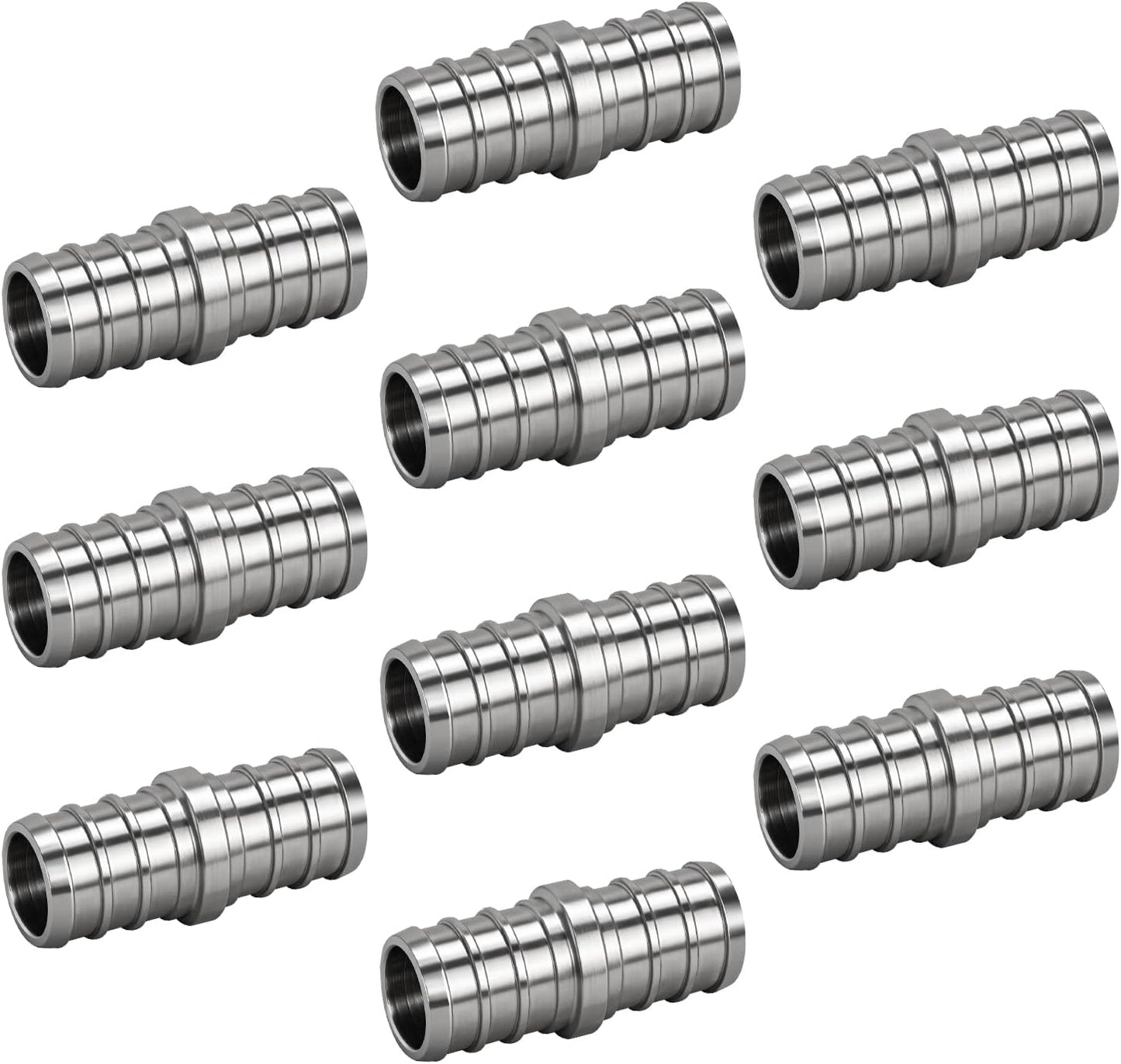 Pack 10 Accesorios PEX 1/2pulg Acero Inox Sin Plomo