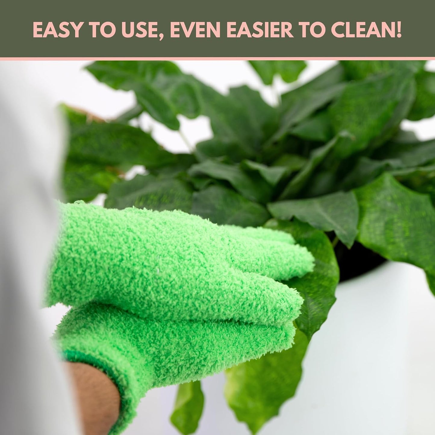 Guantes microfibra para limpieza plantas y ventanas