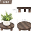 2 Pzas Soporte Madera para Maceta 8.46pulg Interior