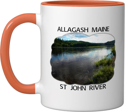 Taza Cerámica Allagash Main St Orange/Blanco