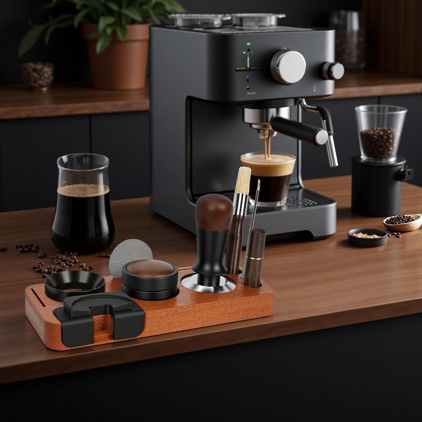 Kit 8 accesorios café expreso distribuidor pantalla disco embudo