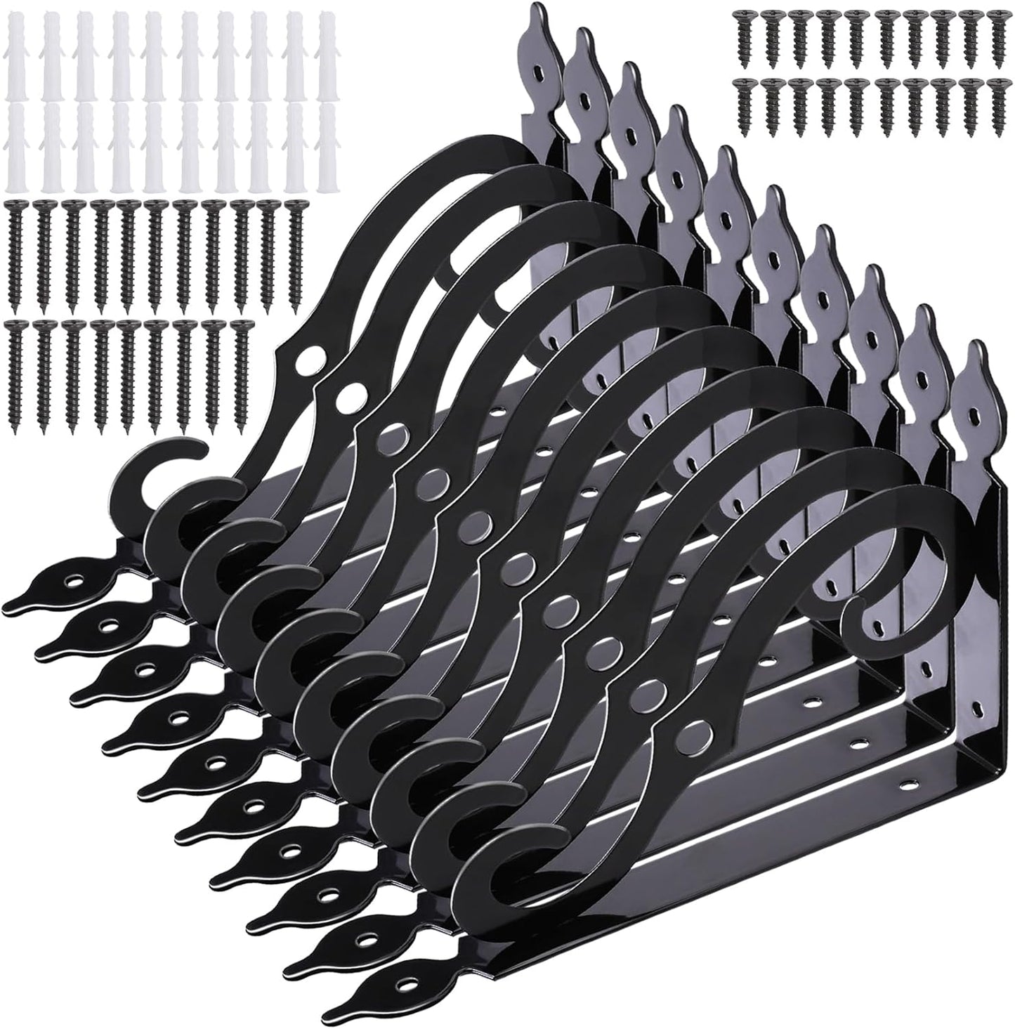 10 Soportes Esquina Metal Resistente Forma L 7.4pulg
