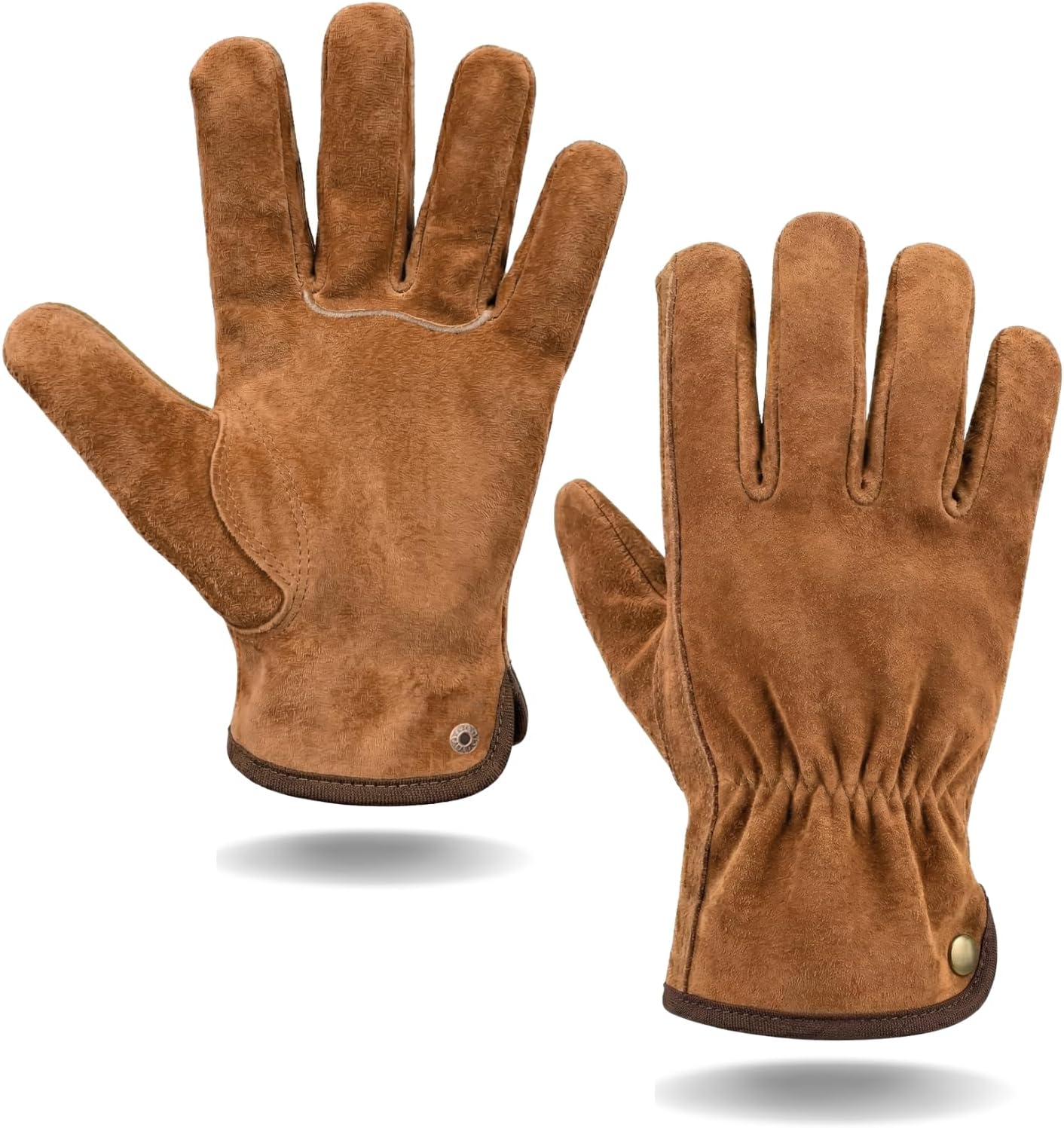 Guantes cuero seguridad jardinería carpintería