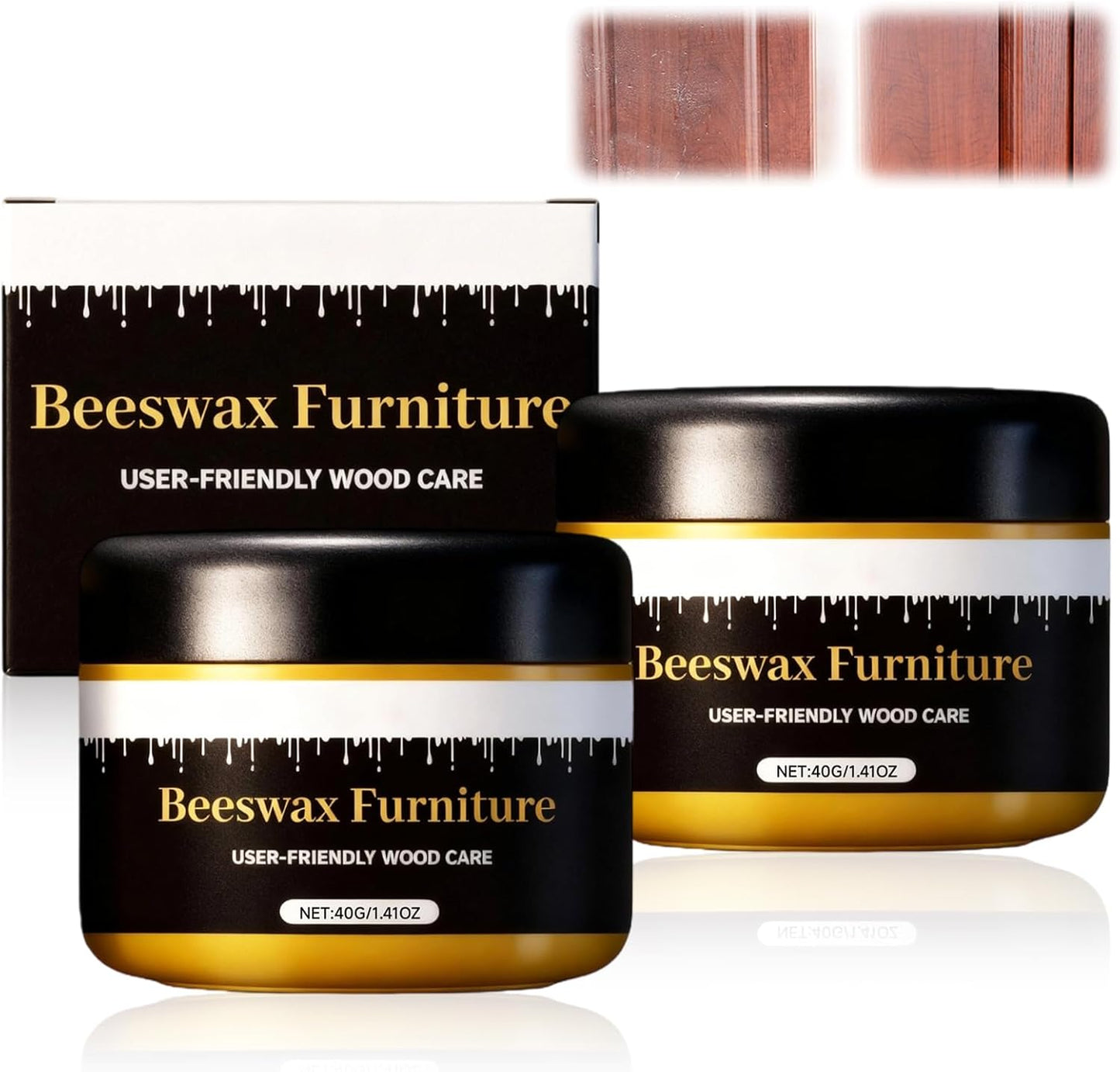 2 Pzas Cera Abeja Multiusos Protector Muebles