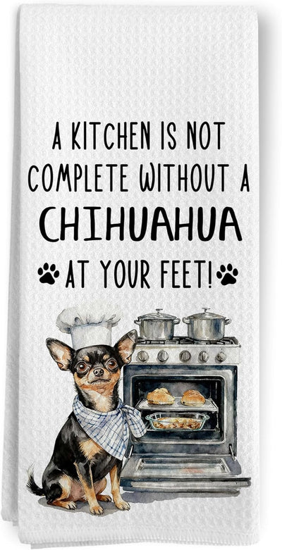 Toalla de cocina decorativa con perro chihuahua para amantes de los perros
