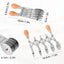 Cortador pastelería 5 ruedas acero inox mango madera