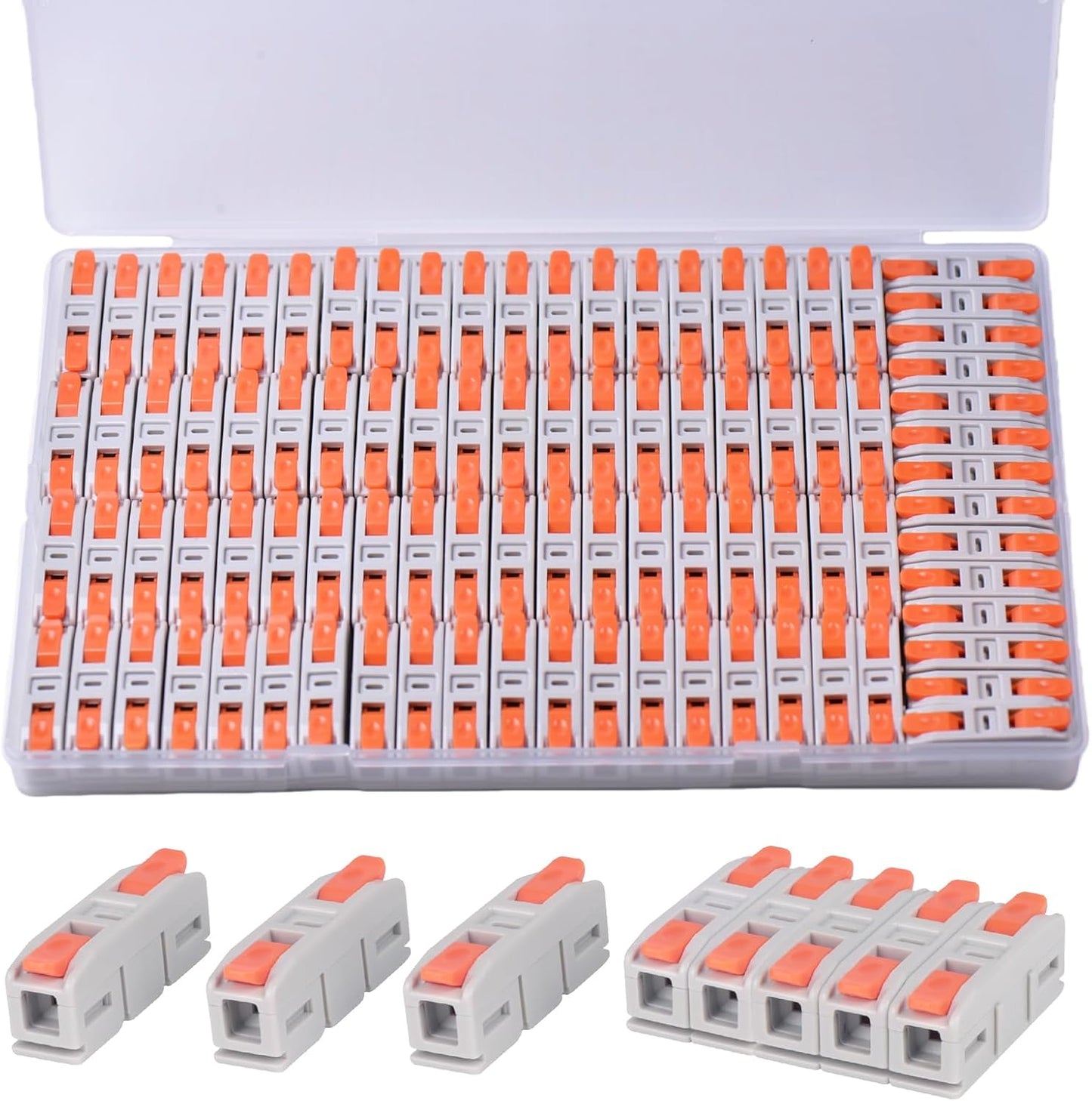 90 Conectores Cable Palanca Mini 24-12 AWG