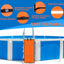 Escalera piscina seguridad niños 19.7x49.2pulg