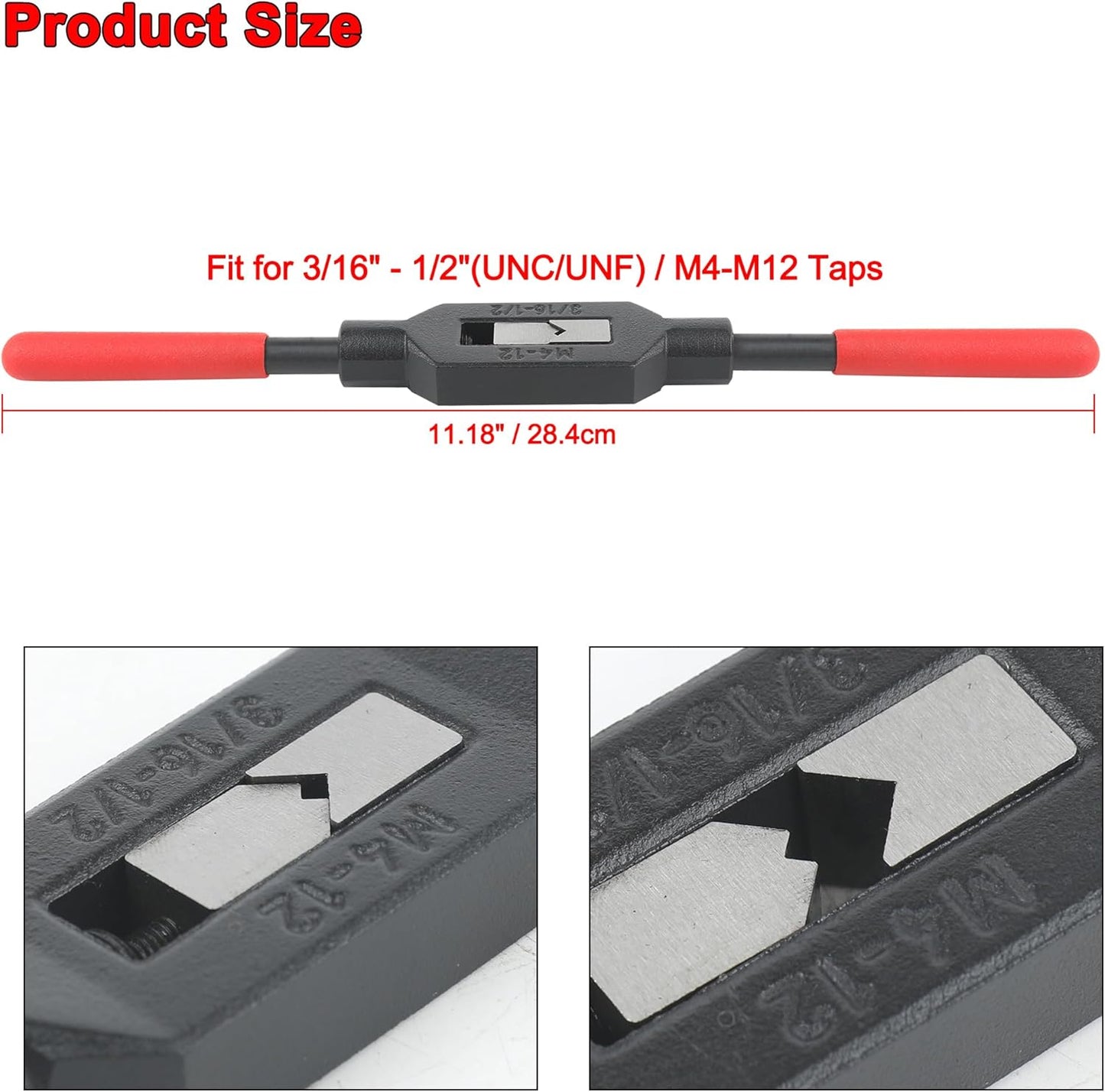 Llave grifo ajustable 3/16-1/2" con mango antiderrapante
