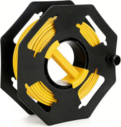 Carrete cable plástico con mango giratorio organizador manual