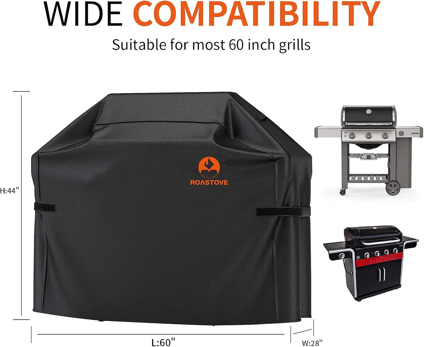 Funda parrilla barbacoa 600D tela Oxford resistente UV agua