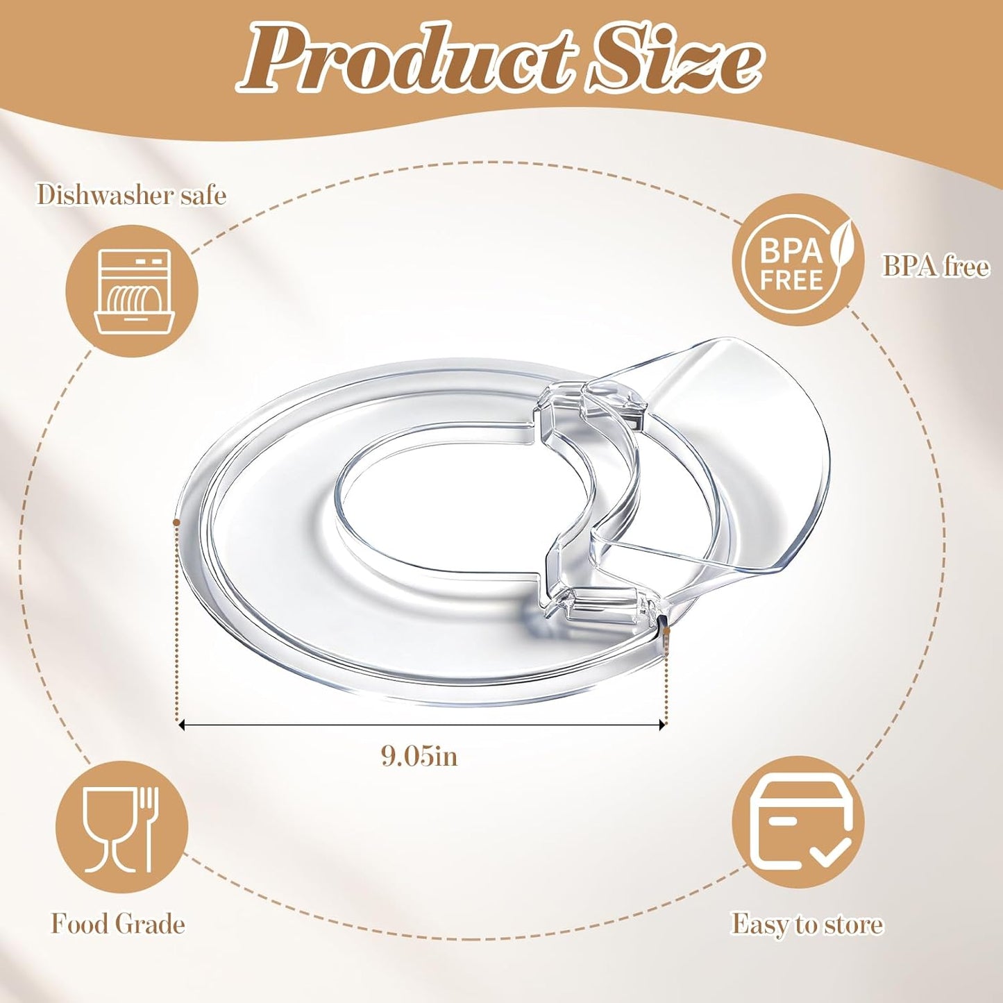 Protector vertido KitchenAid 4.5-5qt anti salpicadura