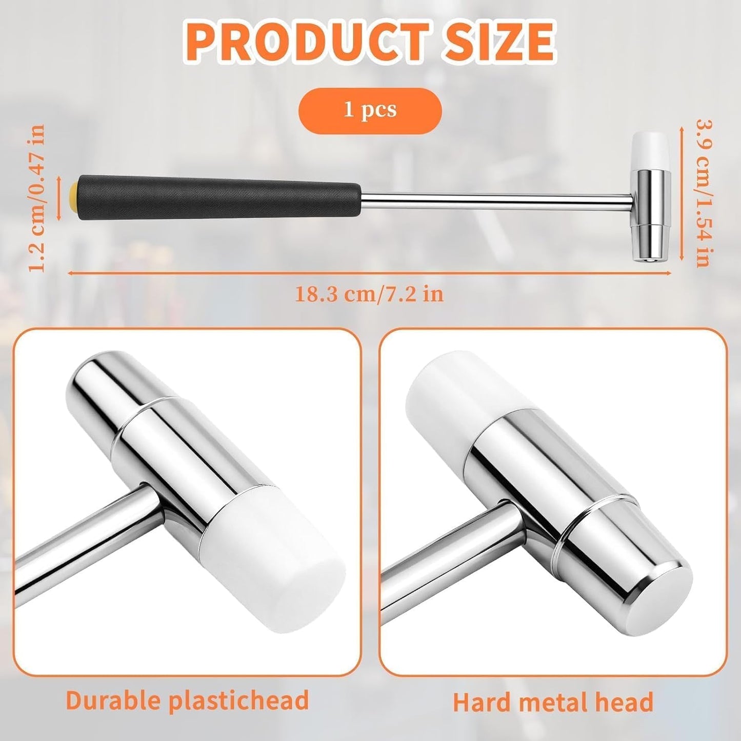 Martillo joyería doble cabeza 6.88pulg