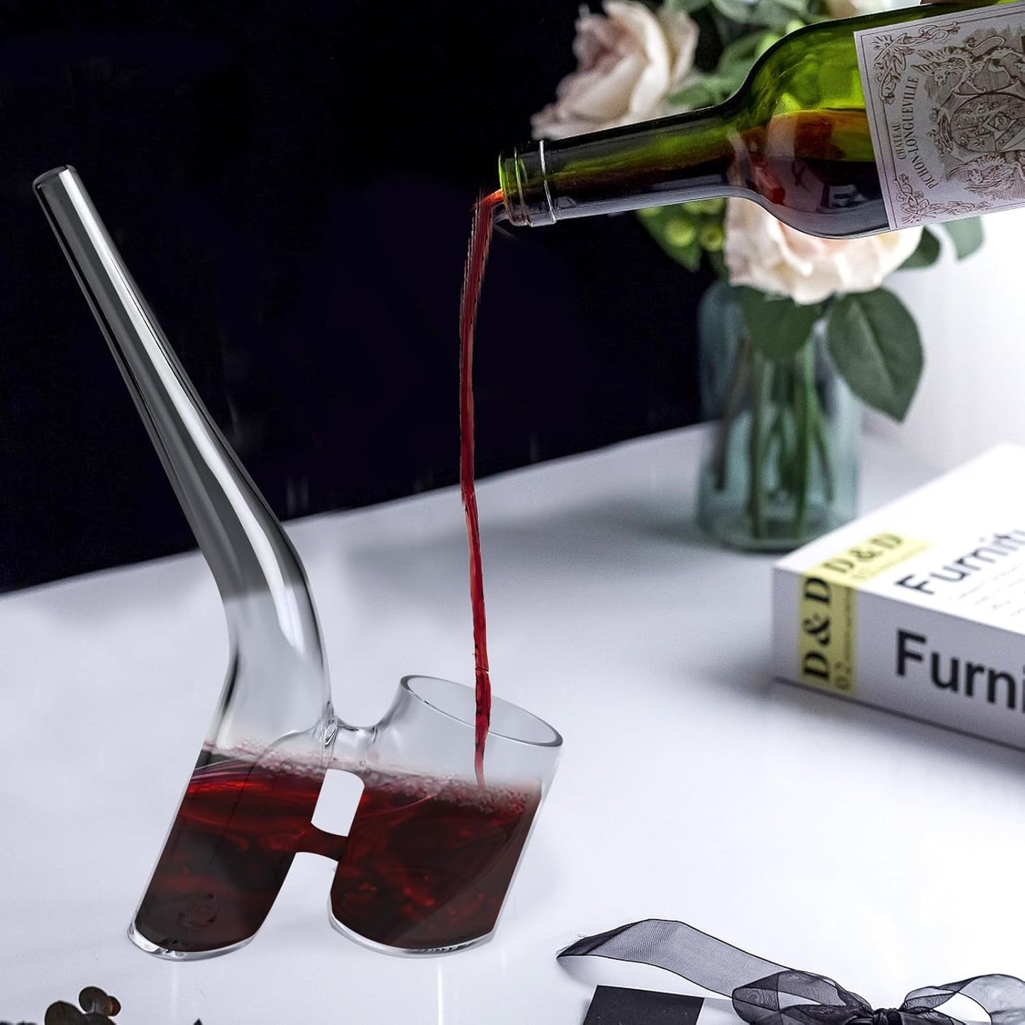 Cucharón de vidrio para vino cerveza champán 60ml