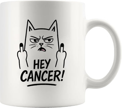 Vasos de cerámica blancos para sobrevivientes de cáncer regalo inspirador