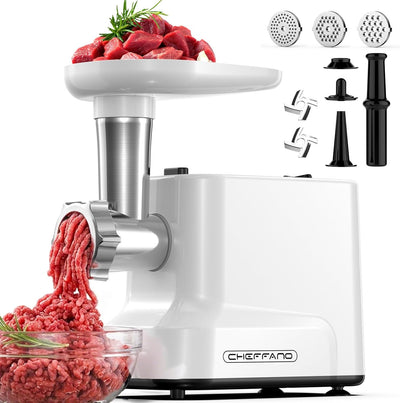 Molinillo carne eléctrico 2000W con cuchillas y accesorios