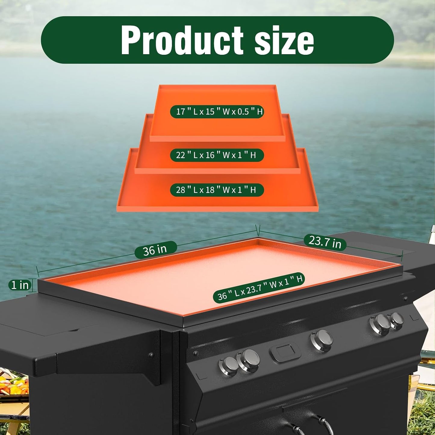 Tapete silicona para parrilla Blackstone protege plancha