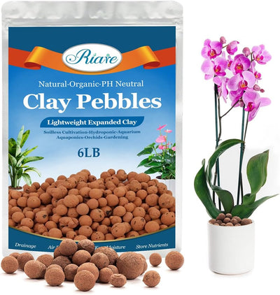 6 LBS piedras arcilla expandida 4-16mm para hidropónico
