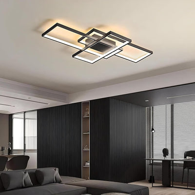 Lámpara araña LED regulable control remoto 3000K-6000K negro