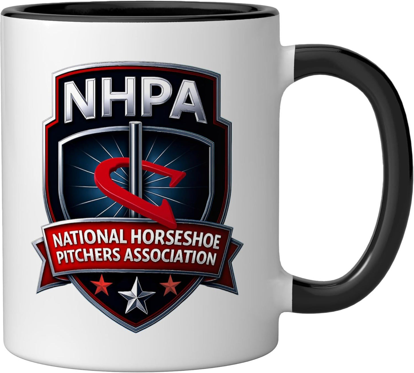 Taza Cerámica con Logotipo NHPA Negro/Blanco