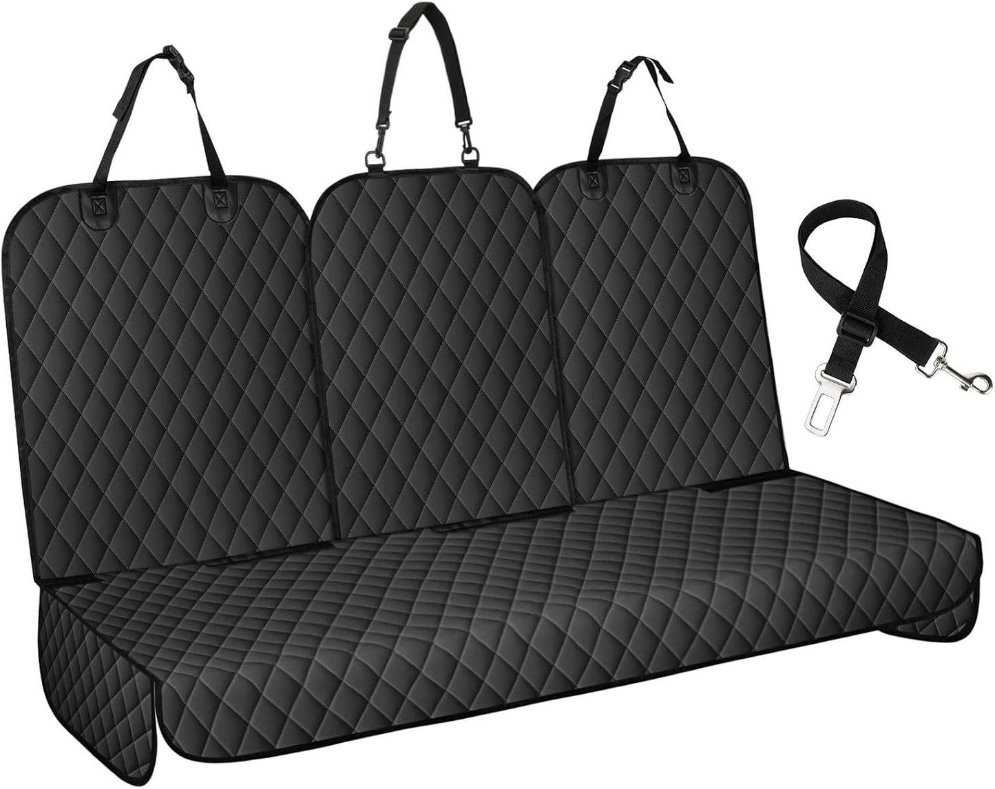 Funda asiento auto perro trasero impermeable ajuste 60/40
