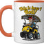 Taza cerámica con diseño humorístico de carrito de golf This Is How I Roll