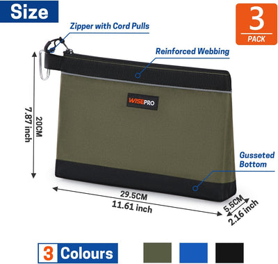 Bolsas herramientas con cremallera organizador multiusos