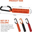 Organiz. brocas hex 1/4 pulg con clips rojo/naranja
