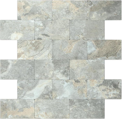 Hoja azulejo PVC pizarra gris marrón autoadhesiva 12x12"