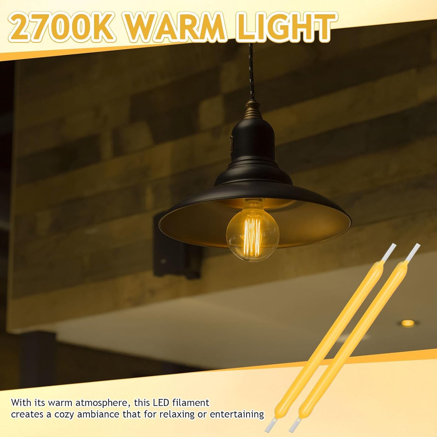 Piezas repuesto filamento LED lámpara luz cálida
