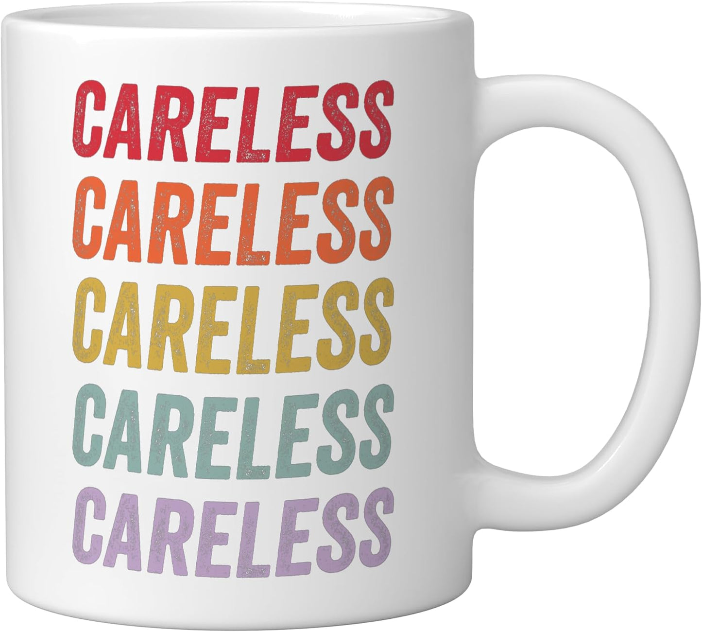 Taza Cerámica Blanca Careless