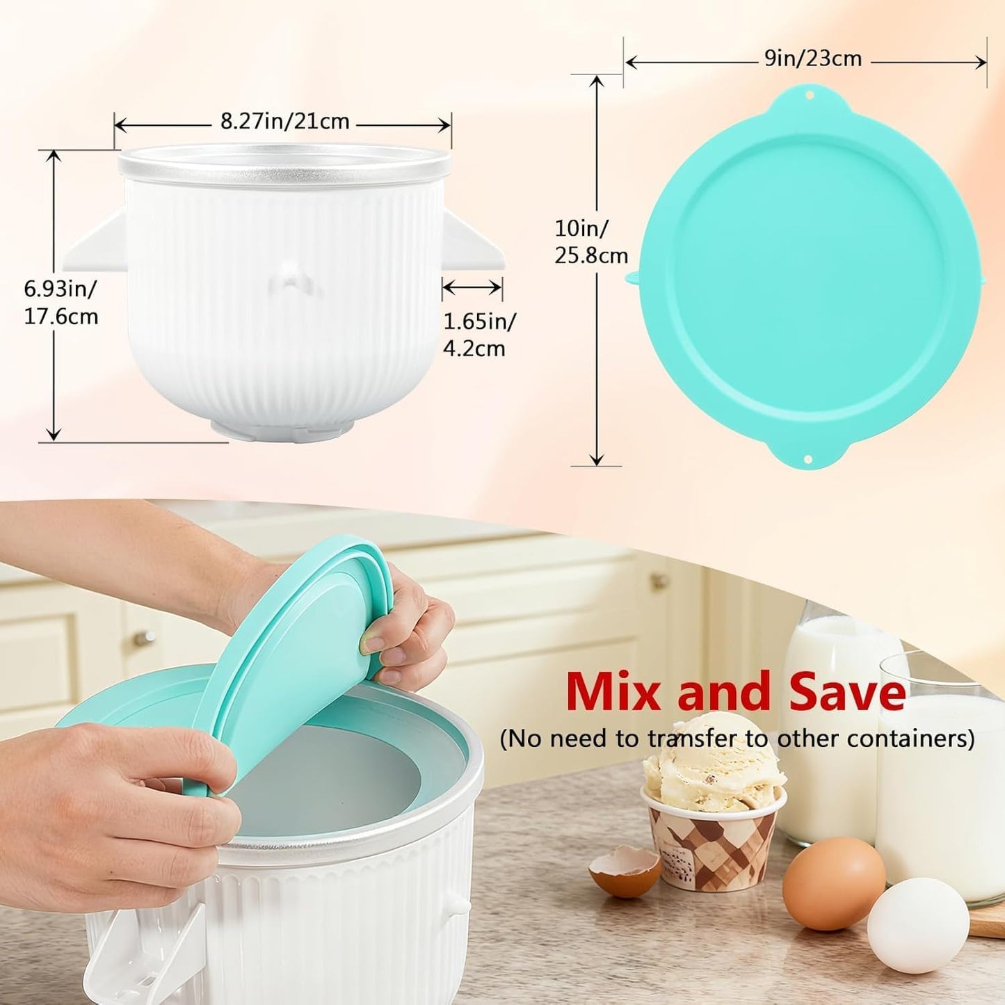 Accesorio helado silicona para mezcladora 4.5