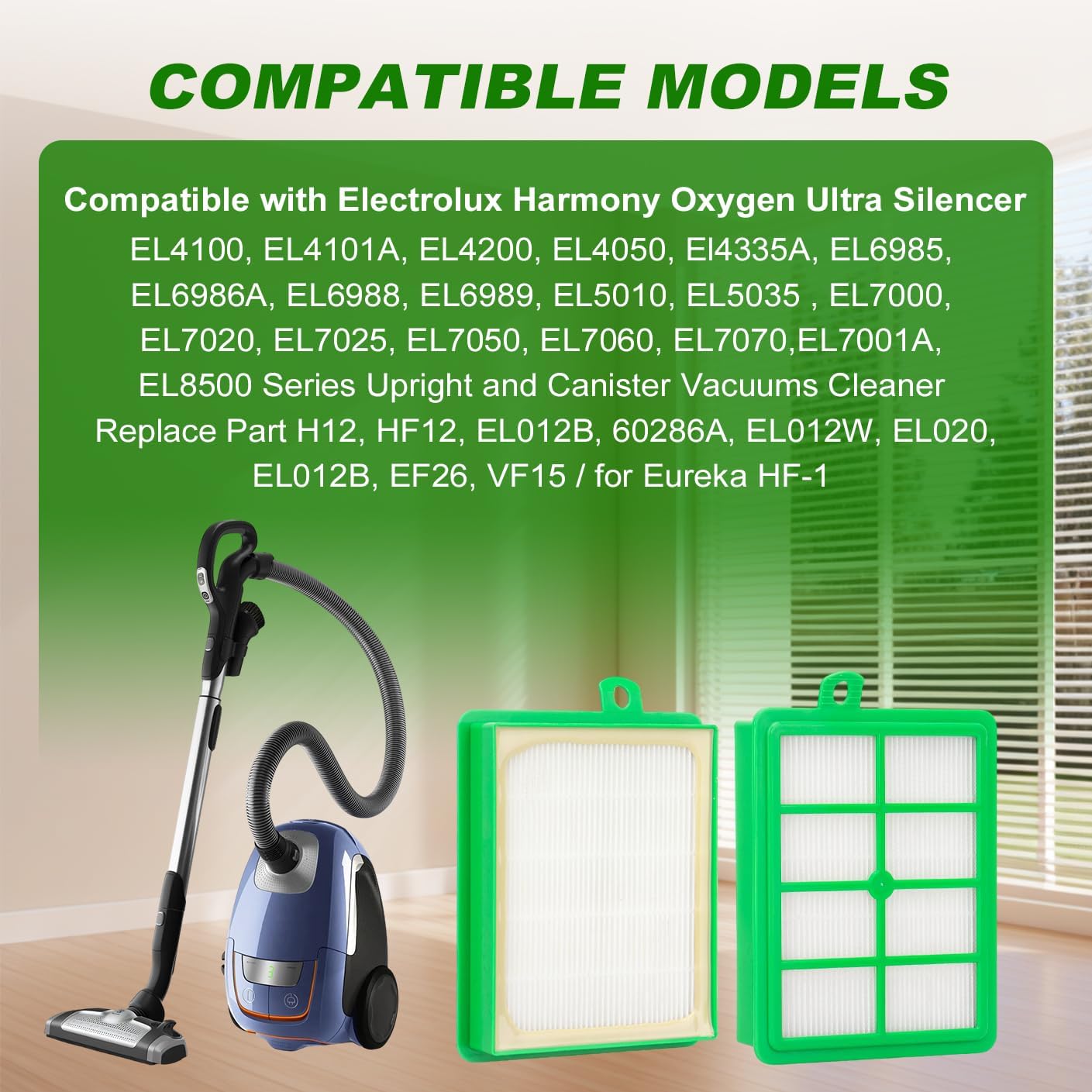 Filtro repuesto compat. Electrolux EL4021A paq 3