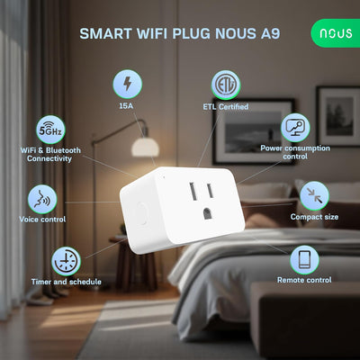 Enchufe Inteligente Wi-Fi 15A con Monitoreo Energía