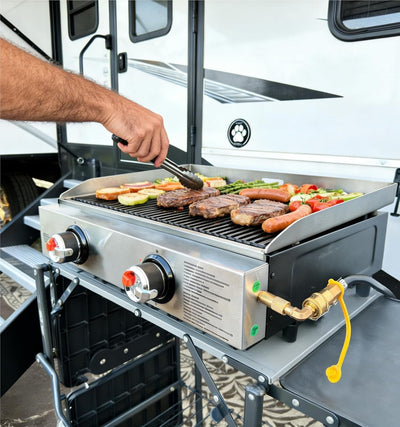 Manguera propano RV conexión rápida 12ft con válvula