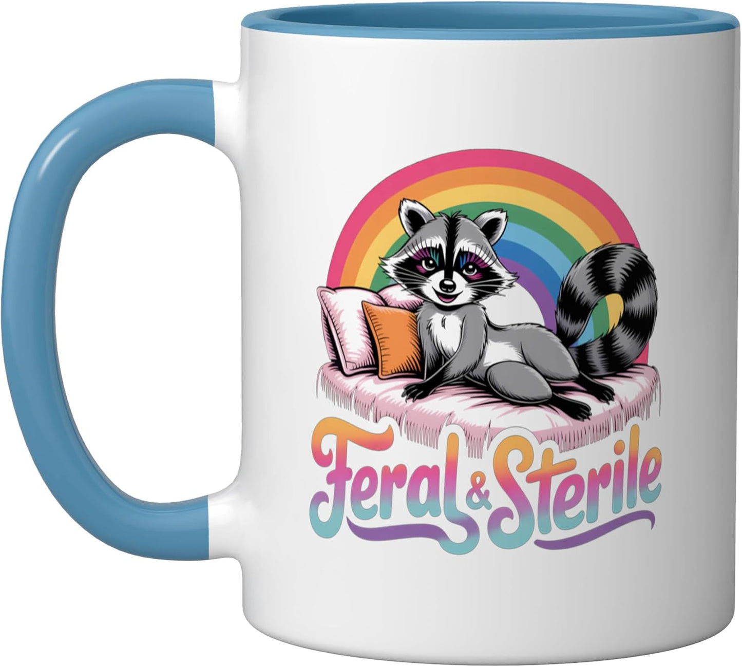 Taza de cerámica estéril para recuperación de histerectomía azul/blanco