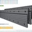 Colgador tacos franceses 30pulg clips aluminio pared