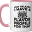 Taza de cerámica para fragancias y sabores rosa/blanco