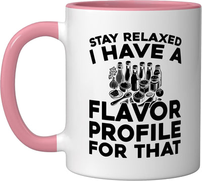 Taza de cerámica para fragancias y sabores rosa/blanco