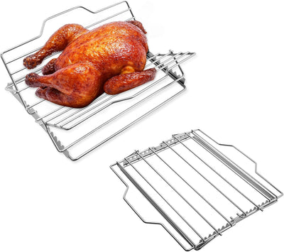 Estante ajustable acero inox 9x13pulg para horno