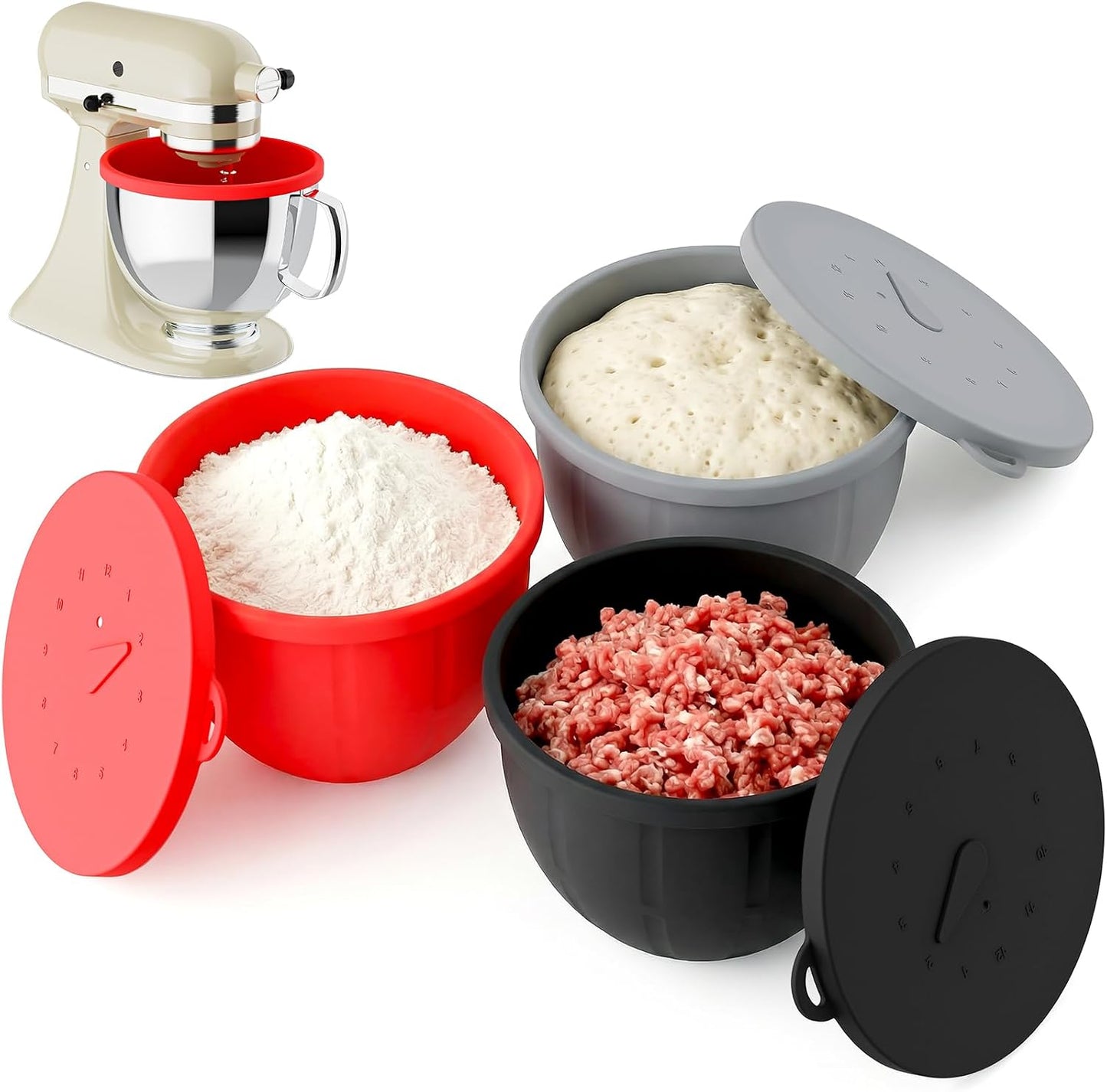 Forros silicona KitchenAid para tazón 5qt con tapa