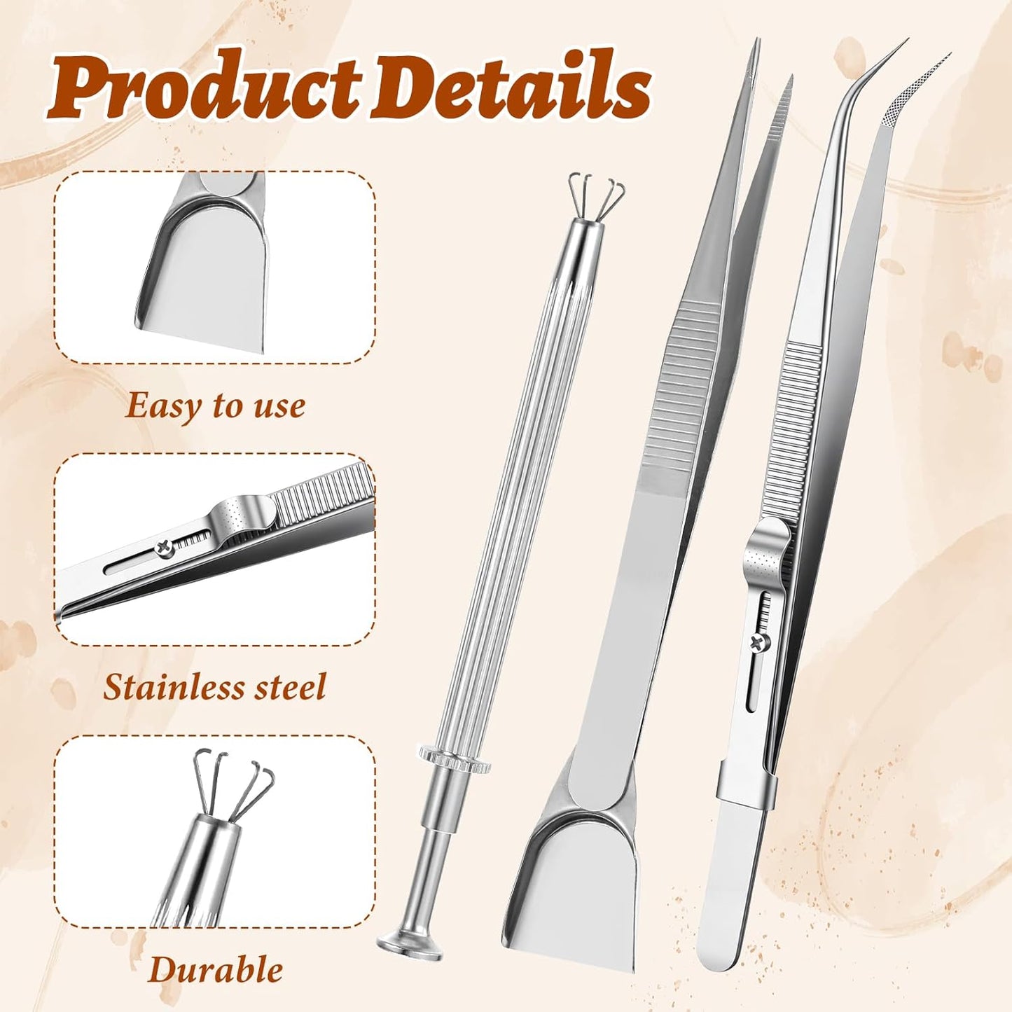 Set 3 soportes piercing bolígrafo diamante chip IC