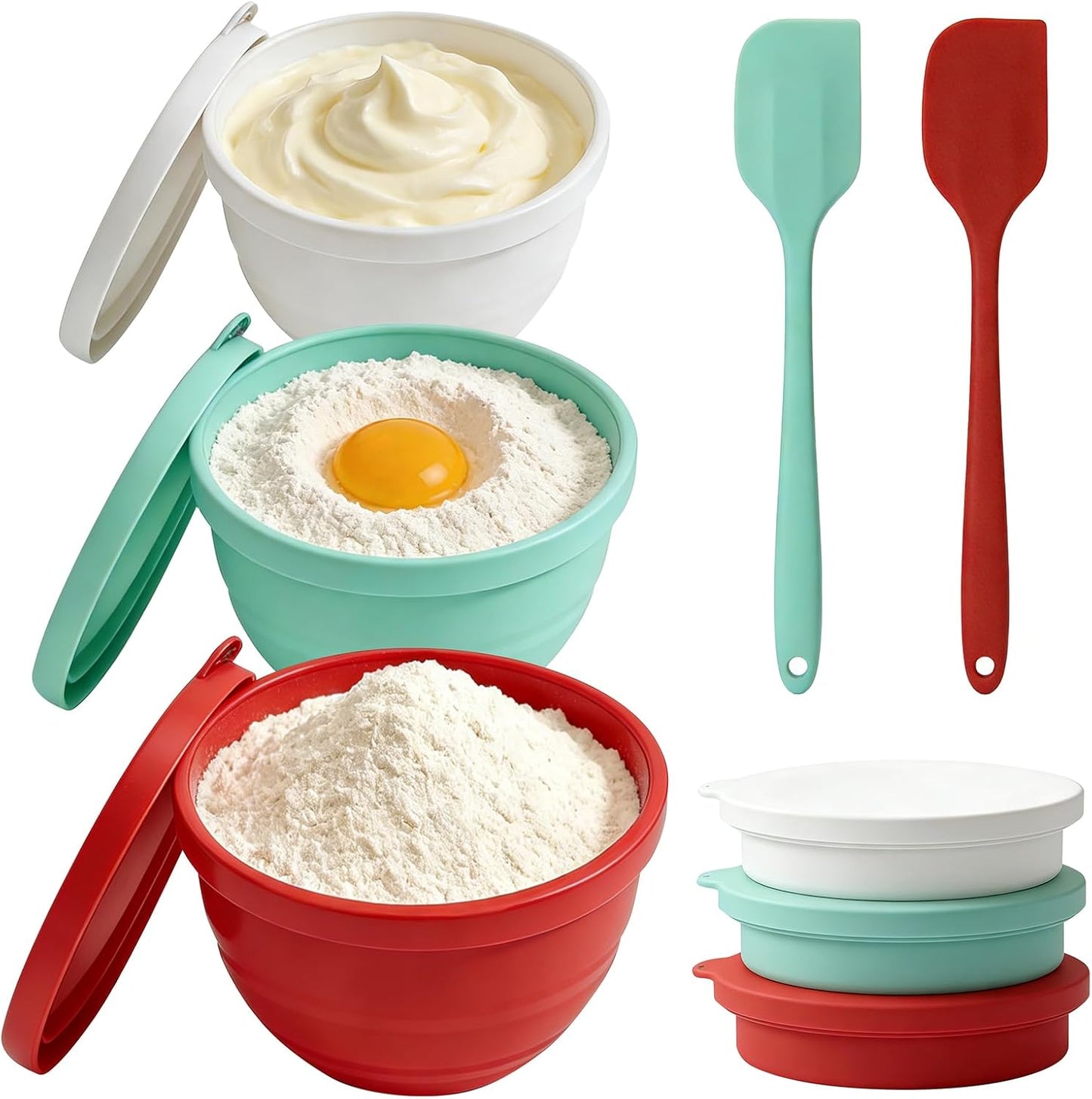 Insertos silicona KitchenAid 5qt con tapas y 2 raspadores