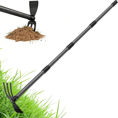 Azada jardín ajustable 30-75pulg 2en1 cultivador