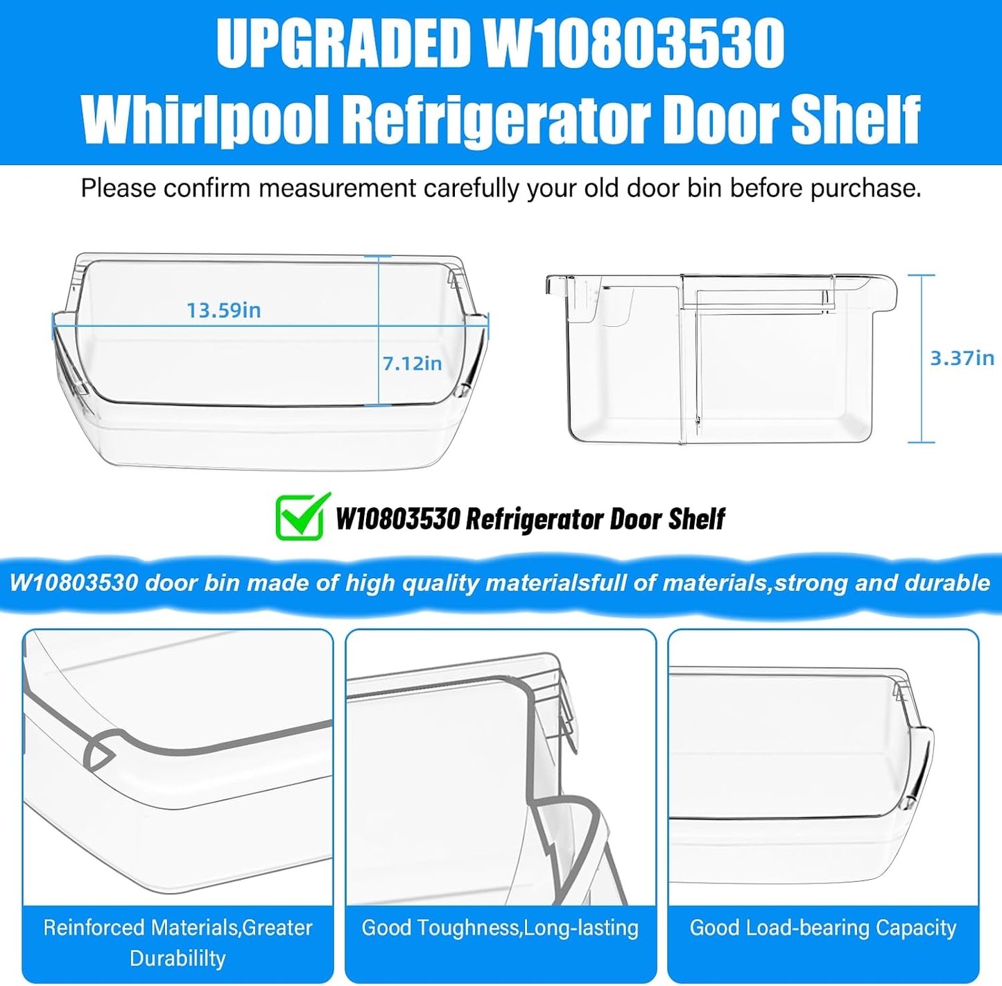Contenedor puerta refrigerador Whirlpool