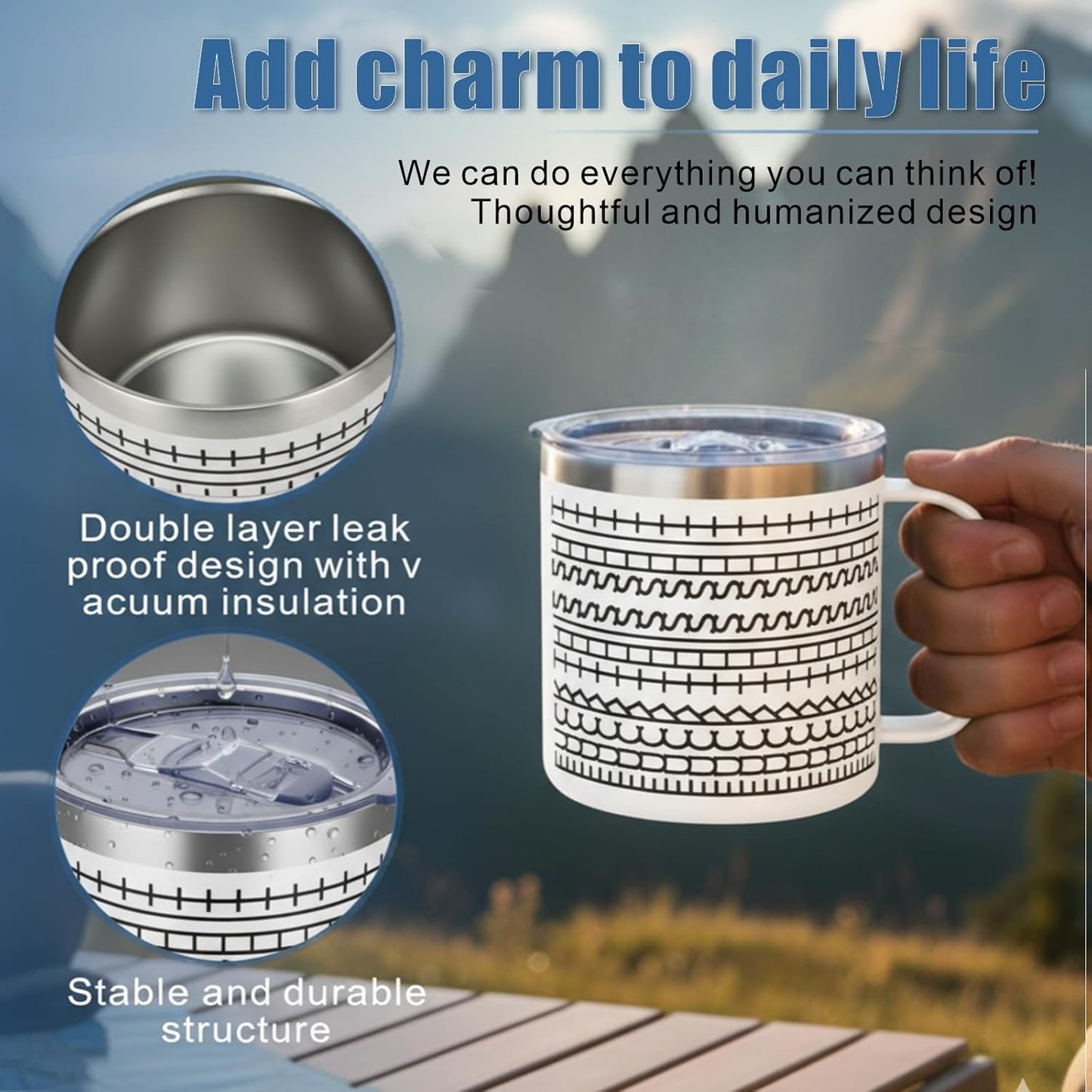 Taza de café sarcástica con mensaje oculto de 15 oz